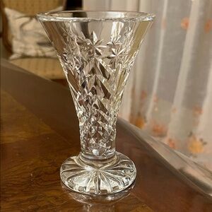 Waterford Crystal Happy Holidays Tree Vase.